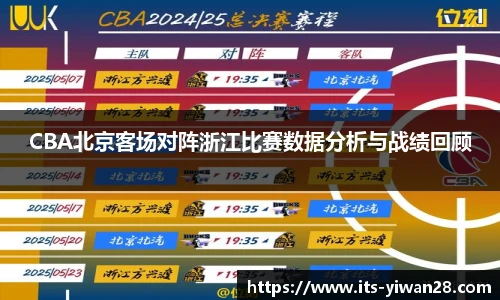 CBA北京客场对阵浙江比赛数据分析与战绩回顾